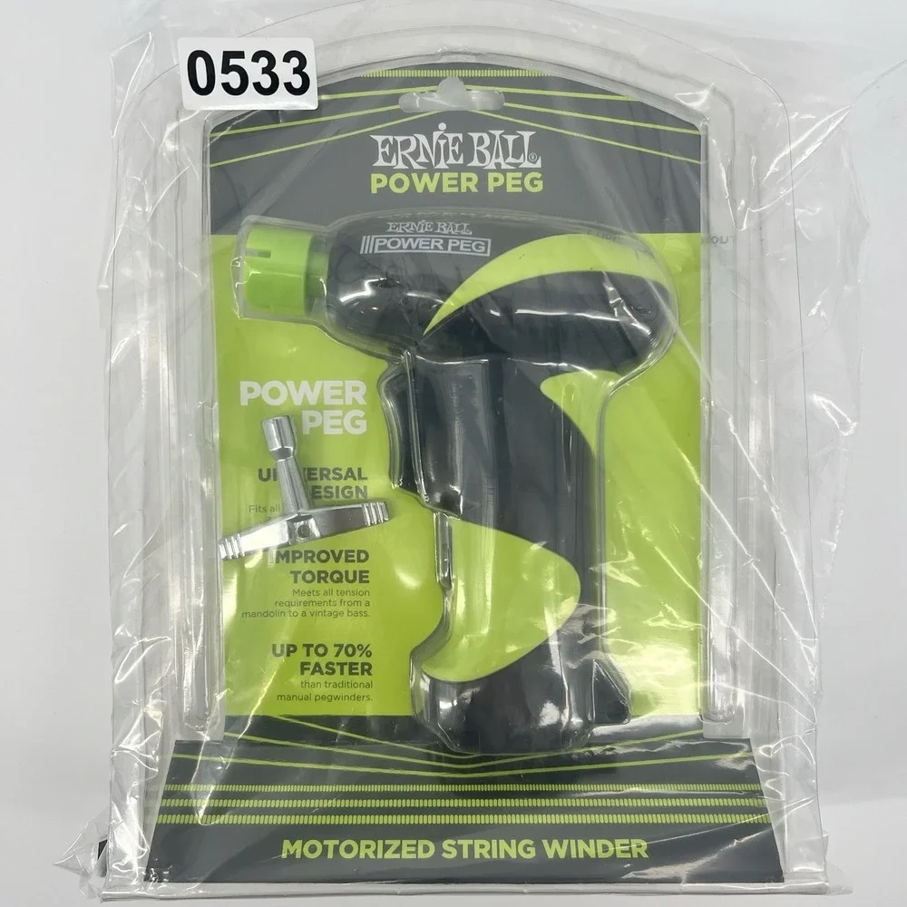 Ernie Ball Power Peg P04118 Motorized String Winder for Guitar Bass - New Sealed